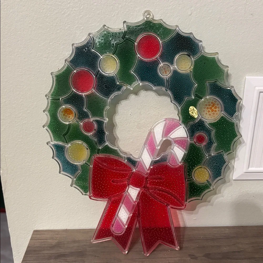 Vtg 70s Christmas Wreath 10